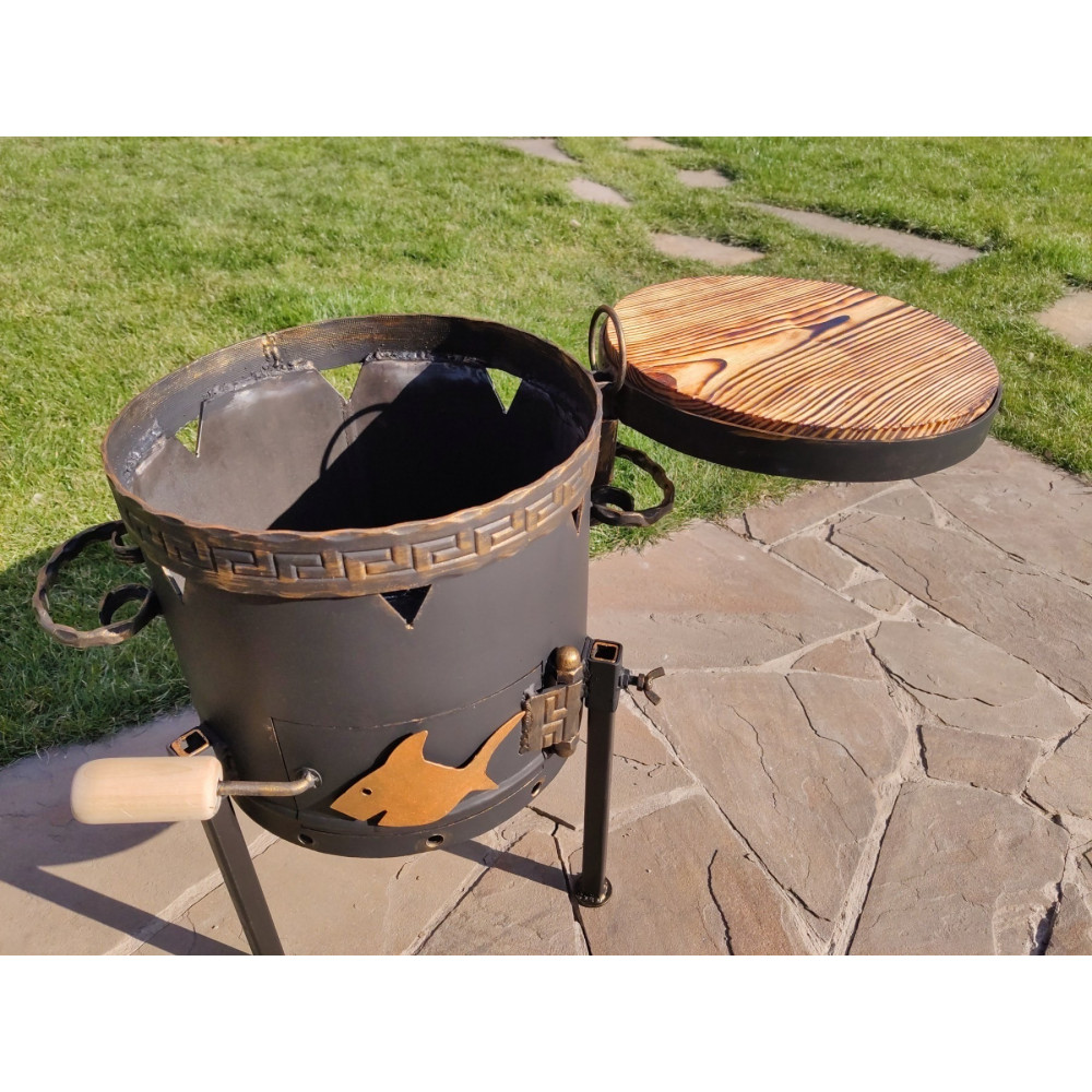 Печь под Казан со столиком, диаметр 300 мм