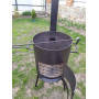 Піч під казан 12-17 л, діаметр 400 мм, знімна труба