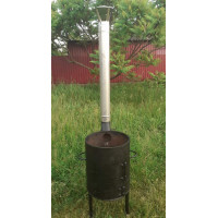 Печь под казан 12-20 л, 6 мм с трубой