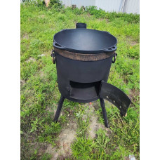 Піч під казан 3 мм на 12 - 16 літрів з виходом для труби