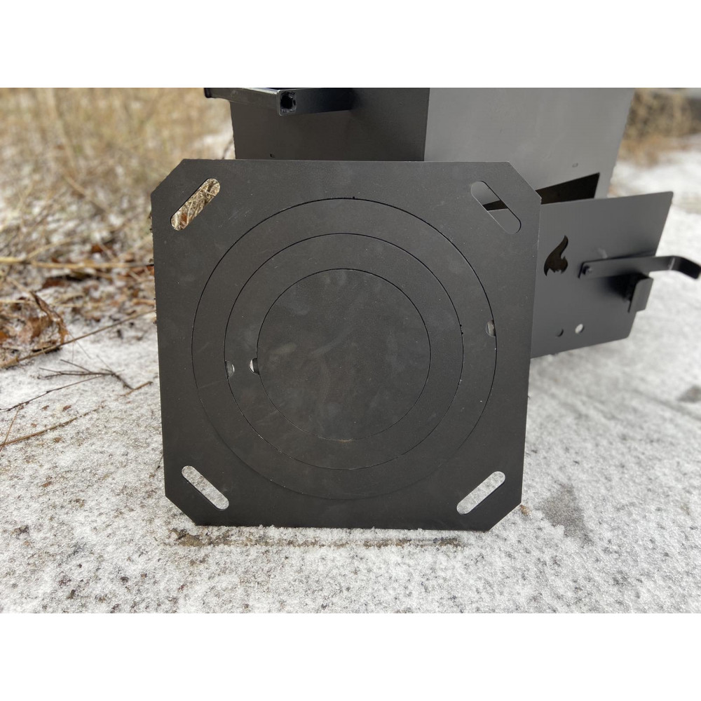 Піч під казан 35 см з кільцями та решіткою-гриль