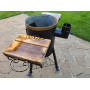Піч під казан 35 см з трубою та столиками