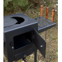Печь под казан 4 мм с трубой и столиками