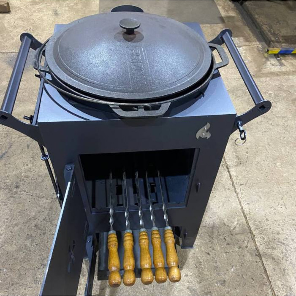 Піч під казан 4 мм, діаметр 40 см з набірними кільцями