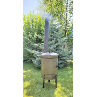 Печь под казан 40 см. с трубой