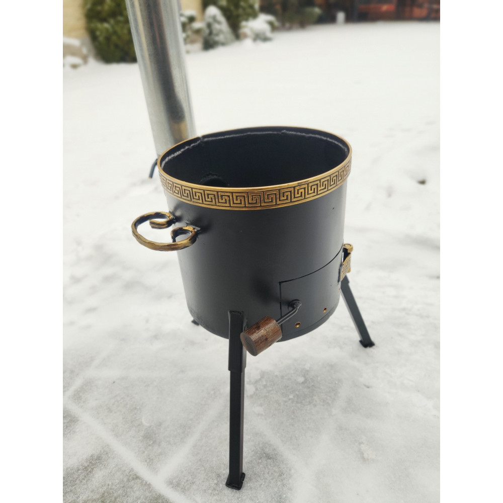 Піч під казан 6-10 л з трубою та шибером