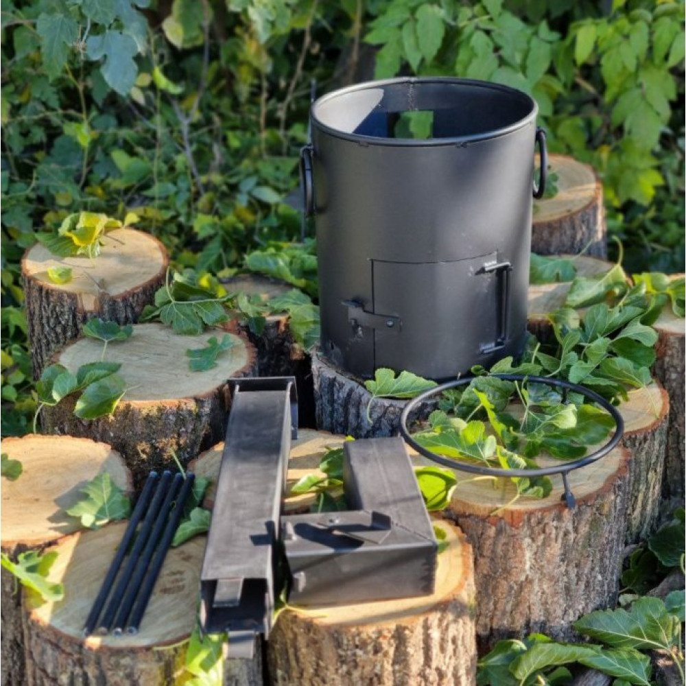 Піч під казан діаметром 40 см з трубою