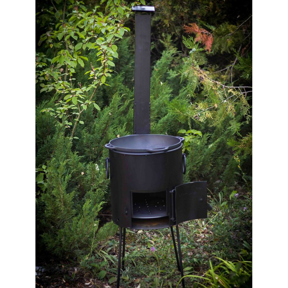 Піч під казан діаметром 40 см з трубою