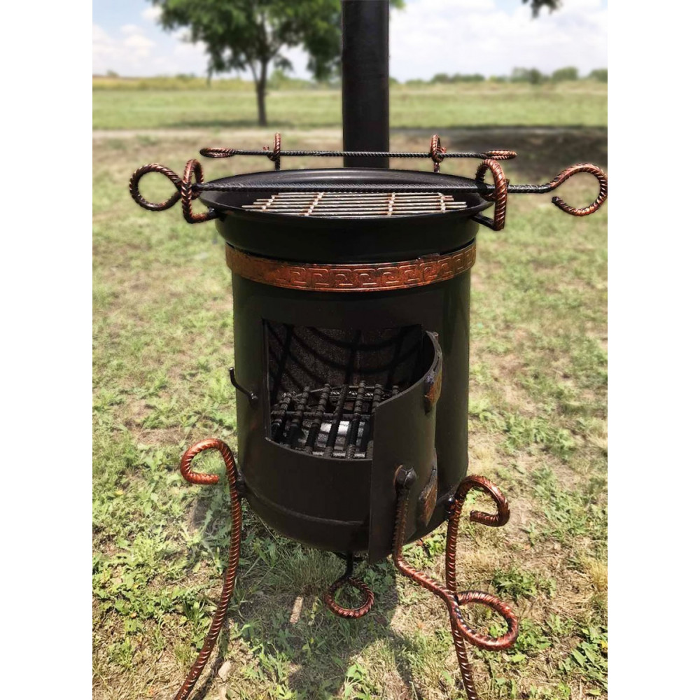 Піч під казан на 10-17 літрів зі зйомною трубою