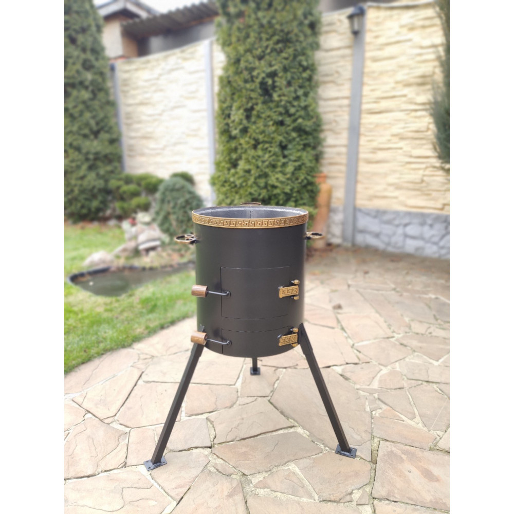 Піч під казан на 12-17 л з трубою