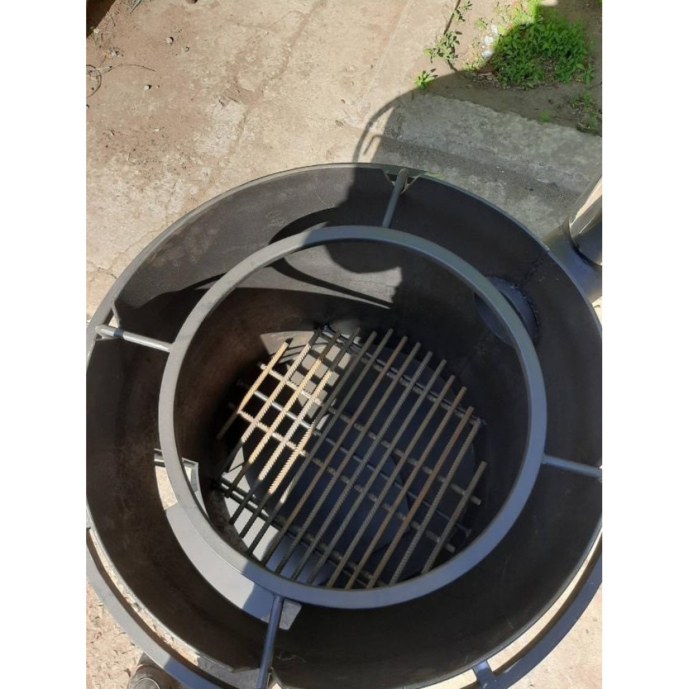 Печь под казан на 20 литров с трубой и кольцом меньшего диаметра