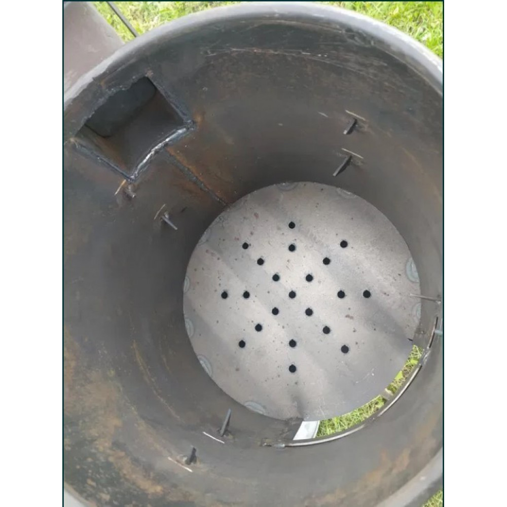 Піч під казан з коптильнею та грилем (30 см)