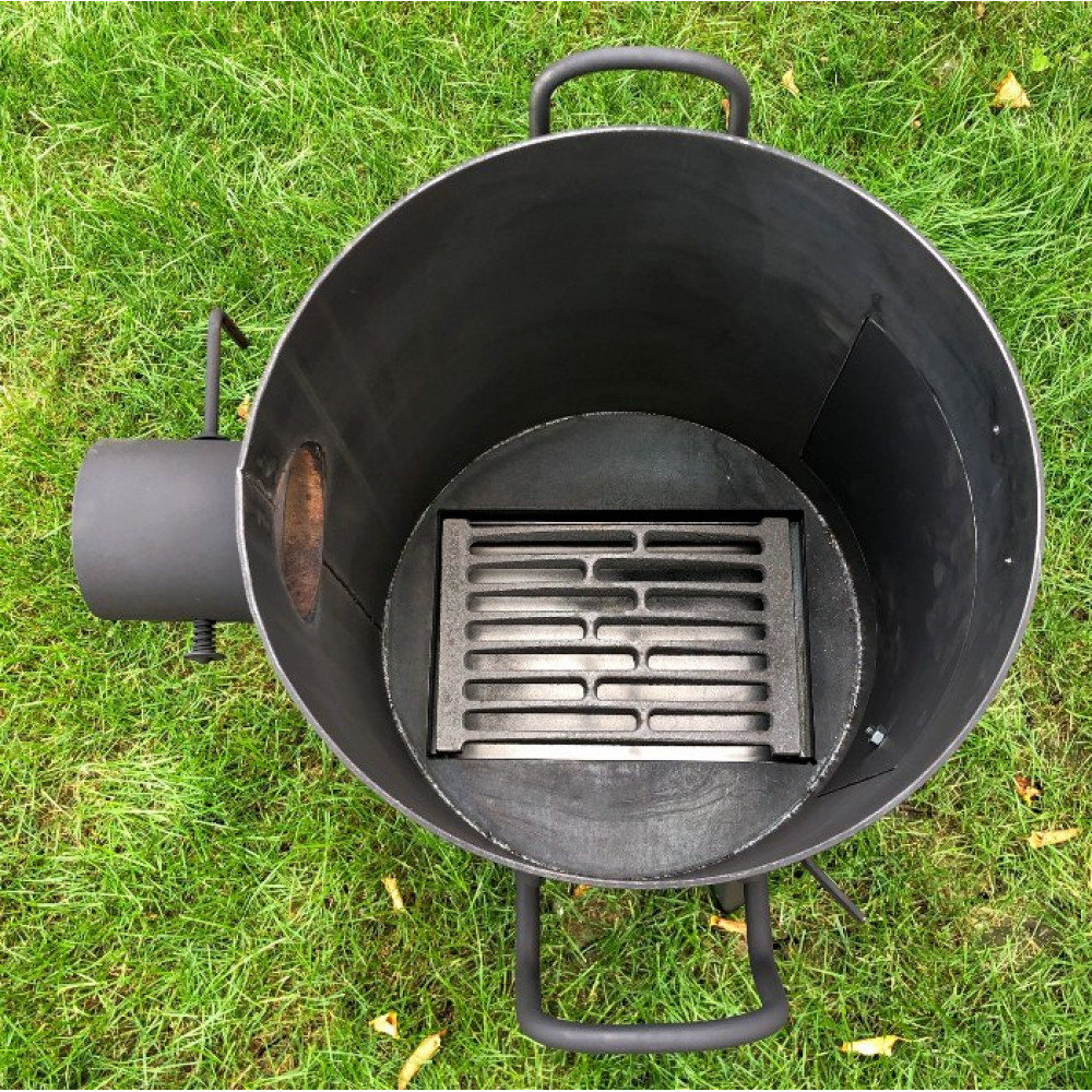 Піч під казан, діаметр 40 см, 4 мм Steelger Premium з трубою