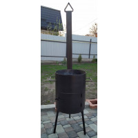 Печь под казан/сковороду 40 см со съемной трубой