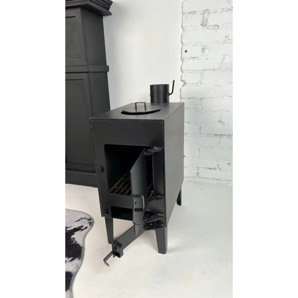 Піч-буржуйка опалювальна з варочною поверхнею 3 мм.