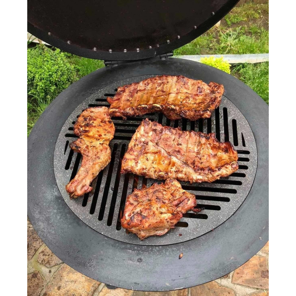 Піч-гриль під казан 8-22 л. з коптильнею Queen