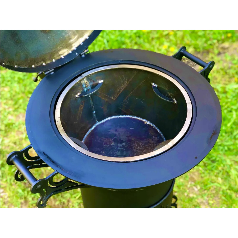 Піч-гриль під казан 8-22 л. з коптильнею Queen-MAXI