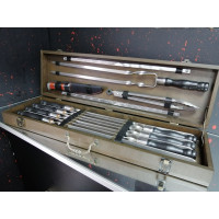 Подарочный набор шампуров и аксессуаров для барбекю Universal Black