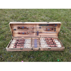 Шампура подарунковий у дерев'яному кейсі (V-004)
