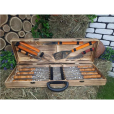 Шампура подарунковий у дерев'яному кейсі (m-027)