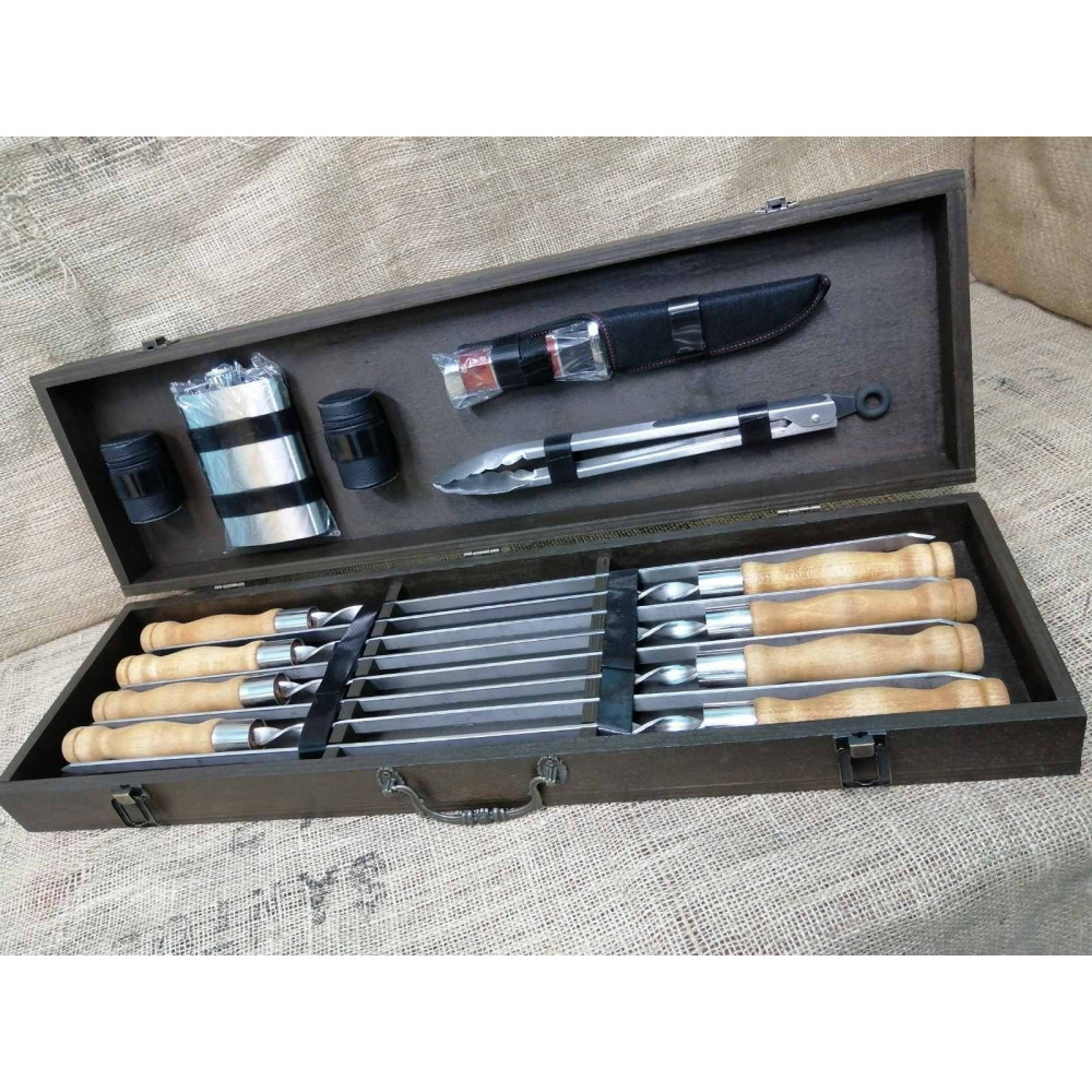 Премиальный набор шампуров Brown-W