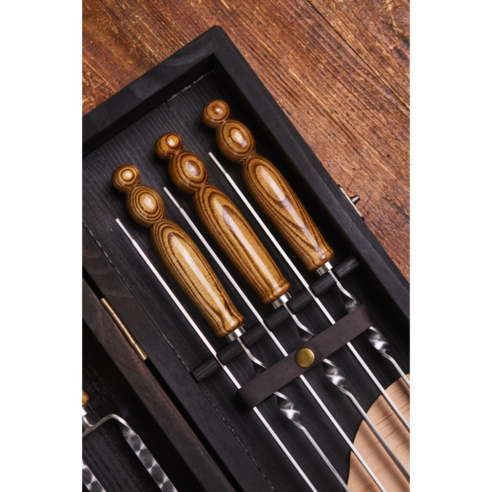 Преміальний набір шампурів Кінг у кейсі