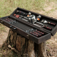 Премиальный набор шампуров в деревянном кейсе