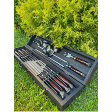 Премиальный набор шампуров ручной работы BRONZ