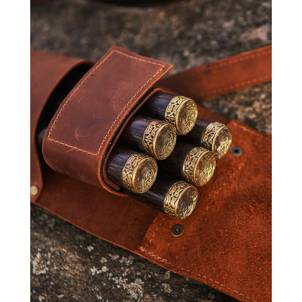 Преміальнйи набір шампурів з бронзою у чохлі Джокер