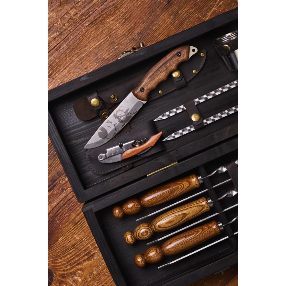 Преміальний набір шампурів Кінг у кейсі