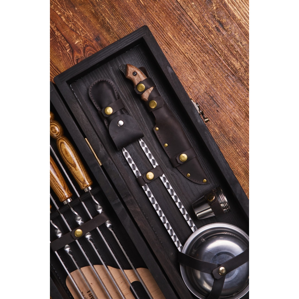 Преміальний набір шампурів Кінг у кейсі