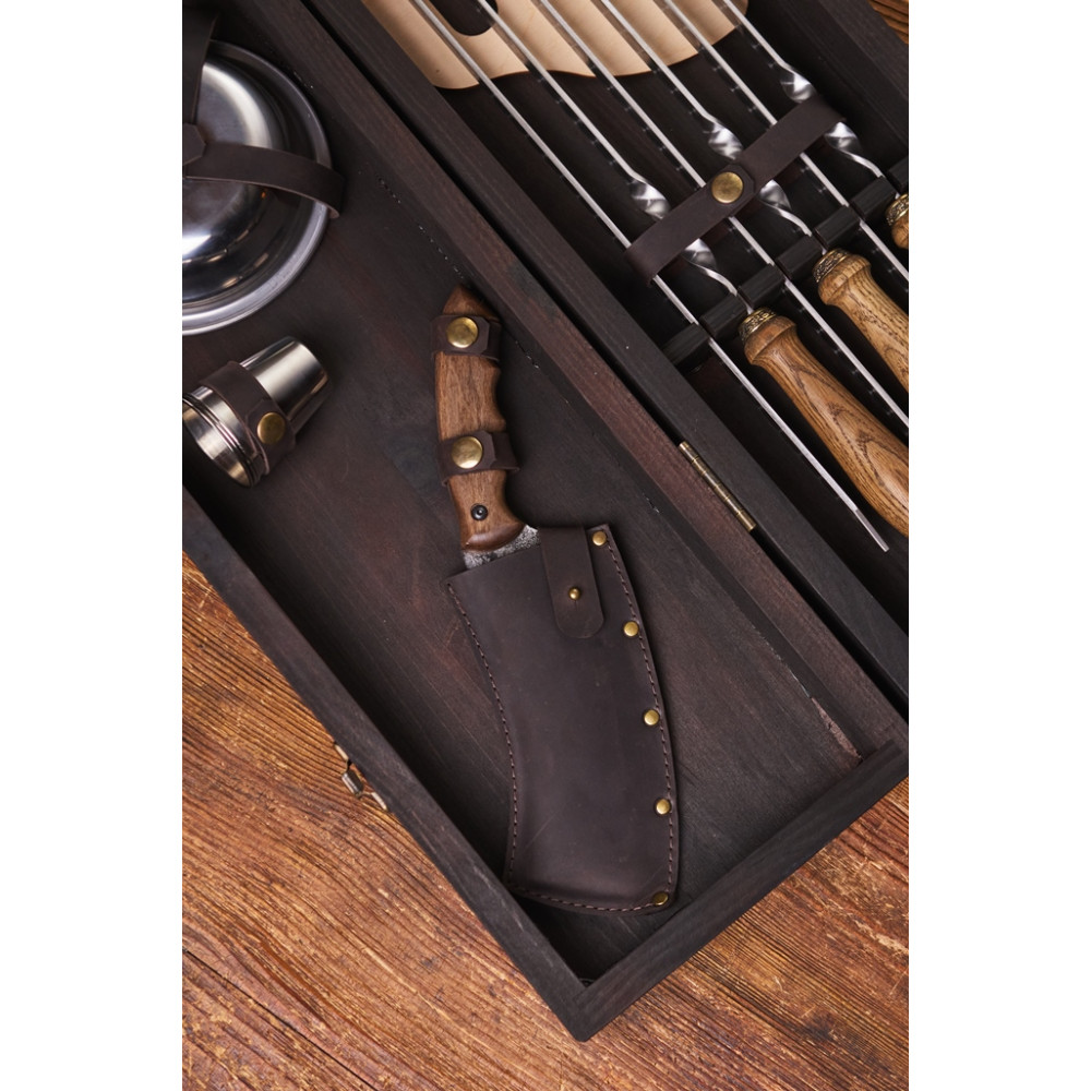 Преміальний набір шампурів М'ясні пригоди у кейсі