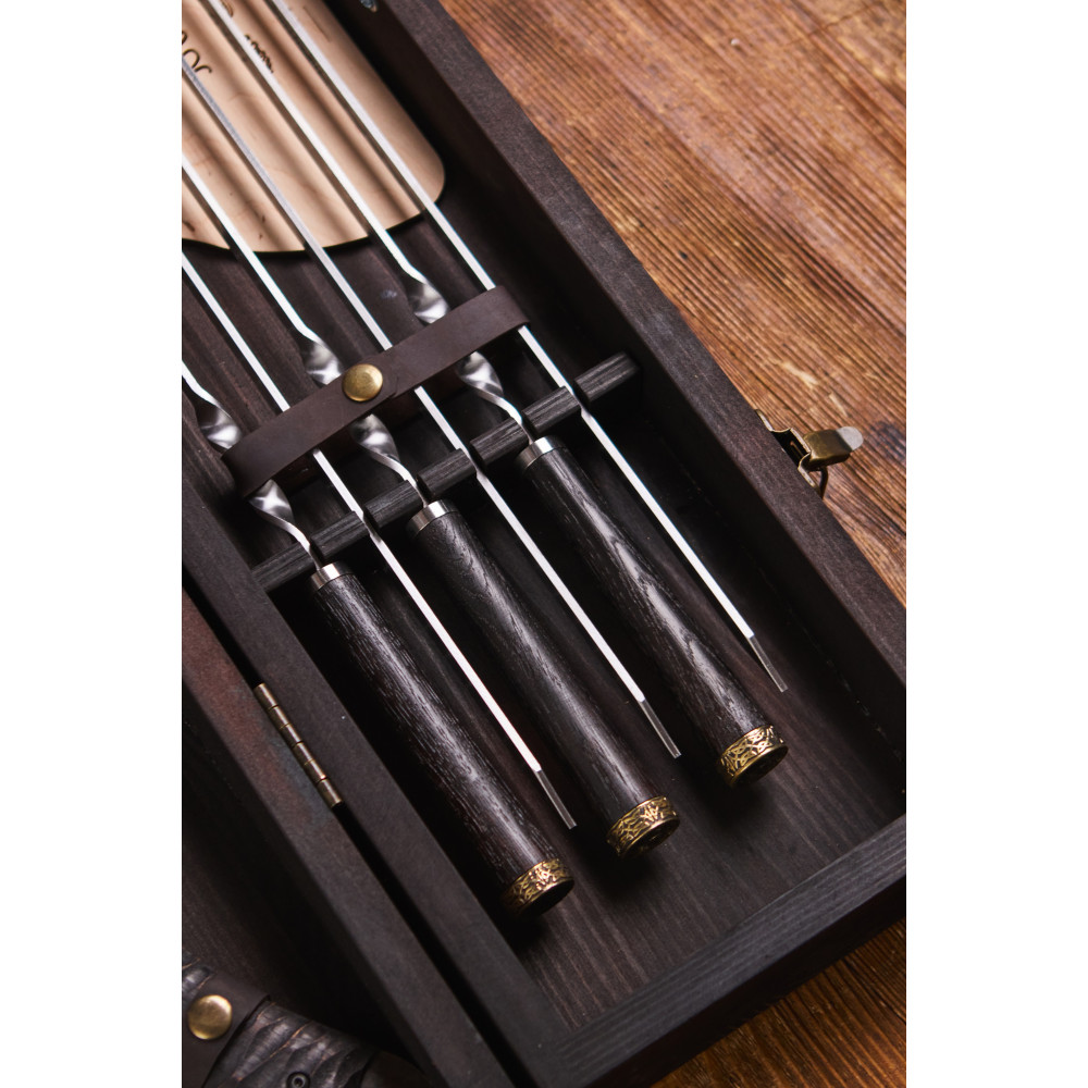 Преміальний набір шампурів Мольфар у кейсі