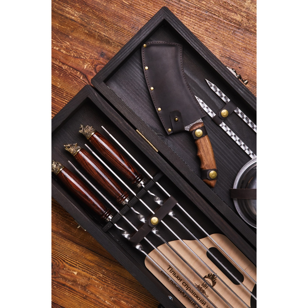 Преміальний набір шампурів Привал у кейсі