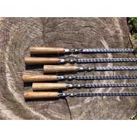 Преміальний набір шампурів з дубовою ручкою