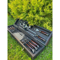 Преміальний набір шампурів ручної роботи BRONZ