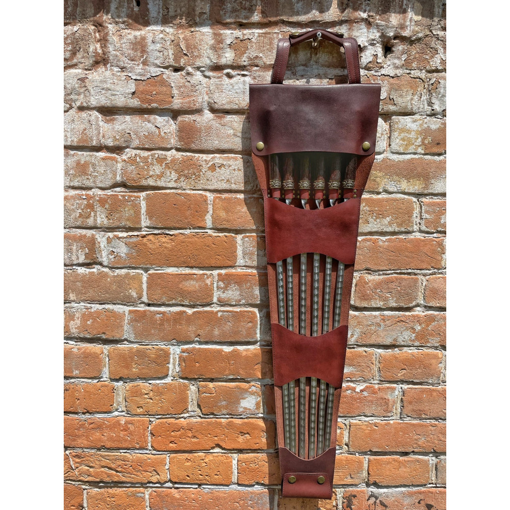 Преміальний набір шампурів ручної роботи у шкіряному чохлі