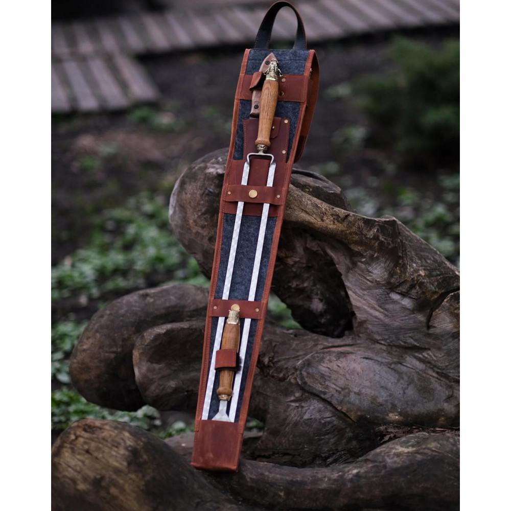 Премиальный набор шампуров с бронзой Козацкий