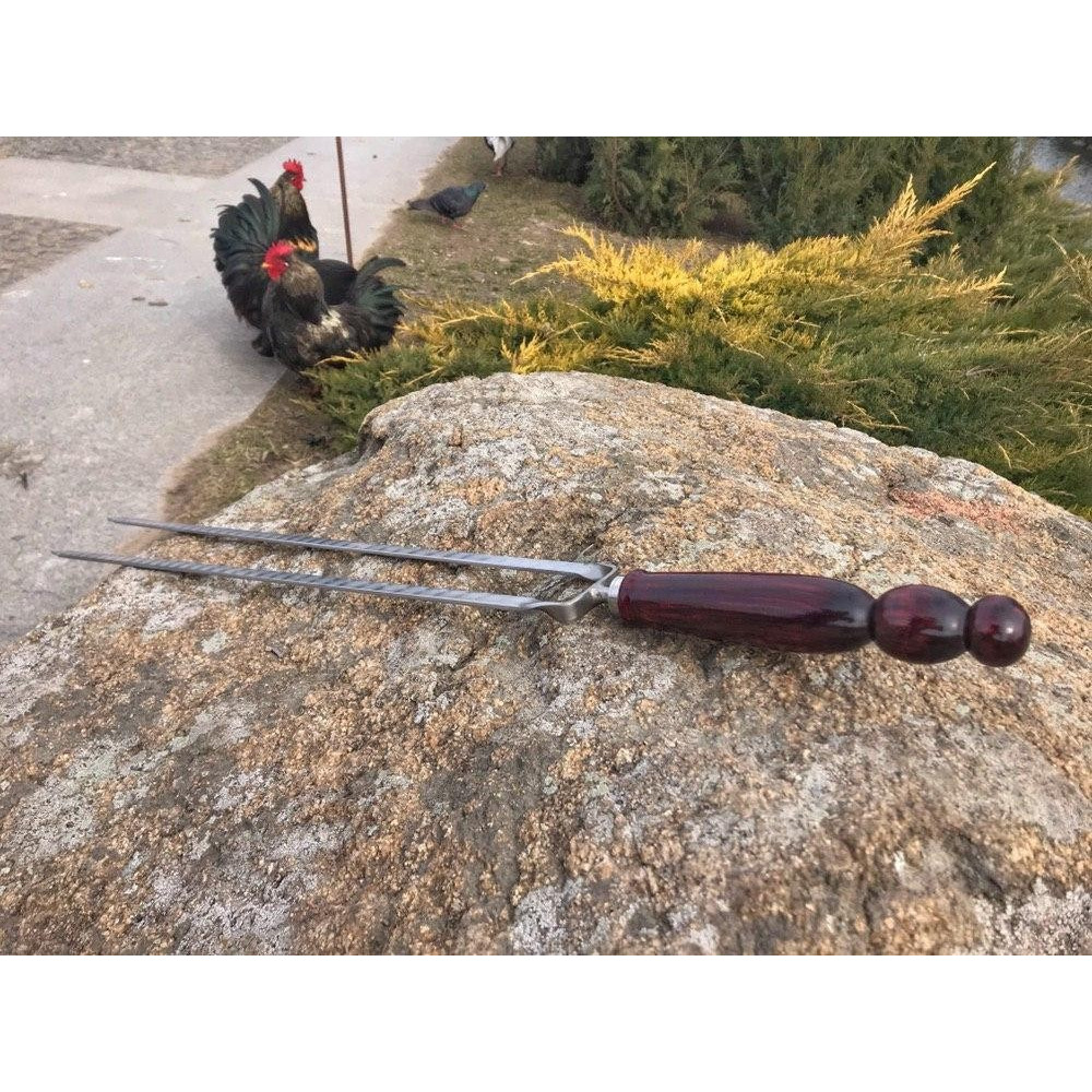 Премиальный подарочный набор шампуров ECLIPSE ручной работы в кожаном чехле