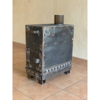 Печь буржуйка 3, 4 или 5 мм с вторичной камерой дожига