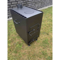 Піч буржуйка 4 мм опалювально-варильна з конвекцією