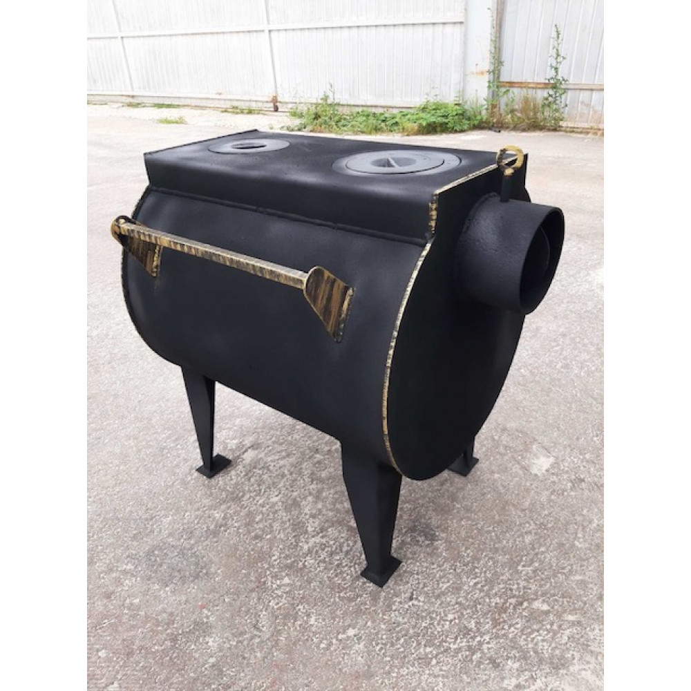 Піч буржуйка 5 мм опалювально-варильна до 70 кв м (15 кВт)