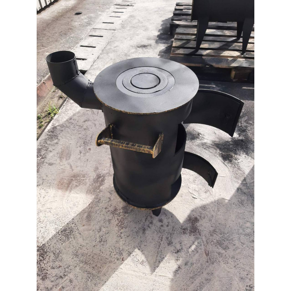 Піч буржуйка 6 мм опалювально-варильна