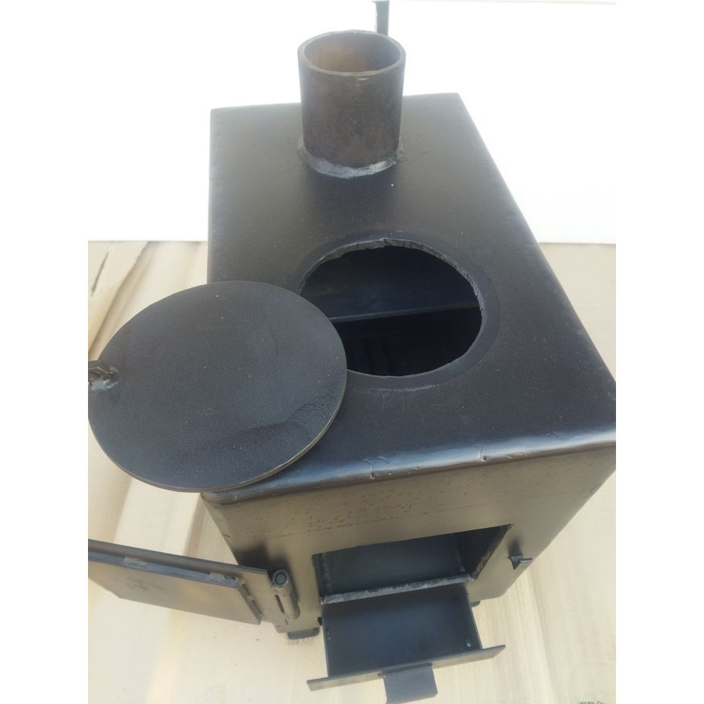 Піч буржуйка 8 мм опалювально-варильна