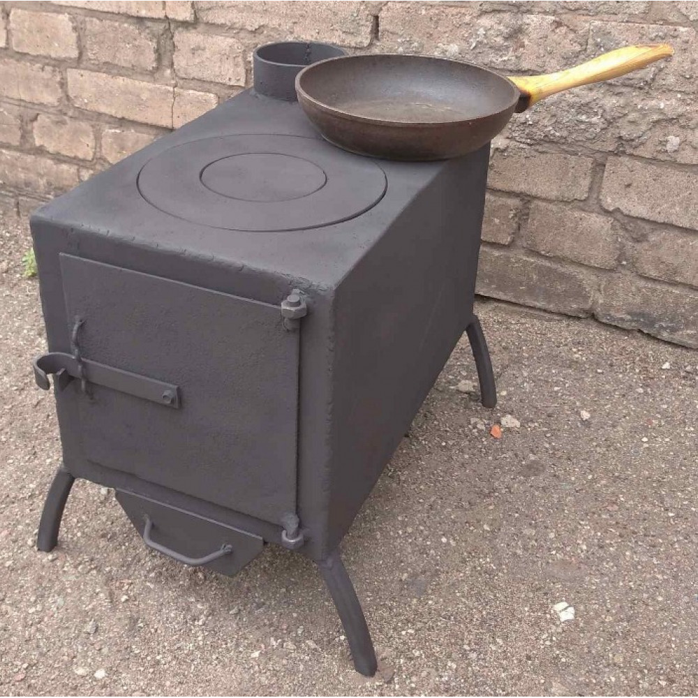 Піч буржуйка опалювальна з поверхнею для приготування Економка-2