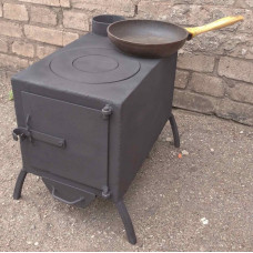 Піч буржуйка опалювальна з поверхнею для приготування Економка-2
