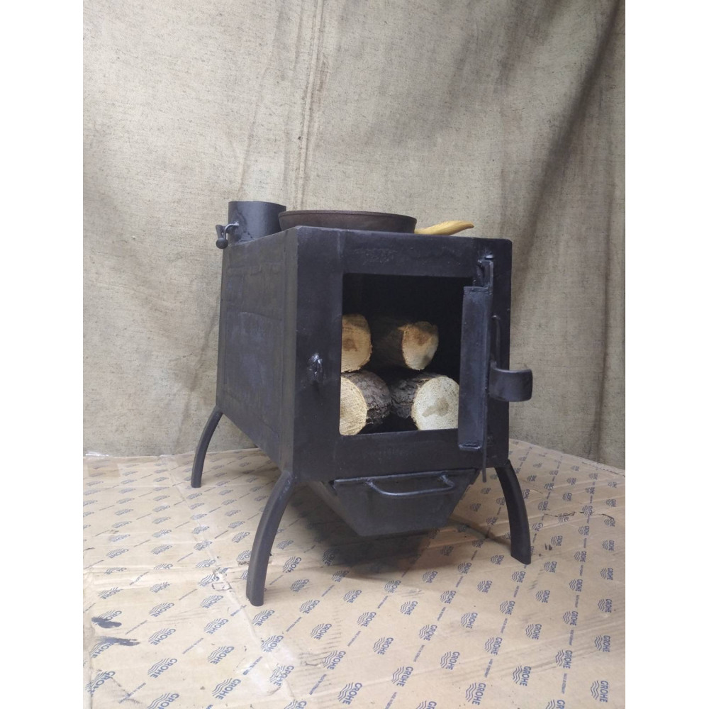 Піч буржуйка опалювальна з поверхнею для приготування Економка