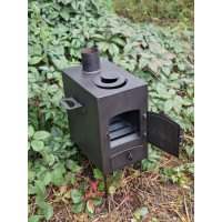 Печь буржуйка отопительно-варочная 3 мм до 30 кв м