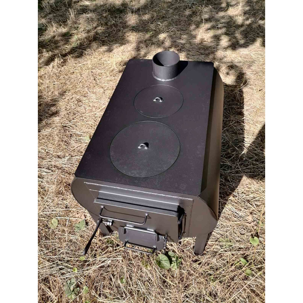 Печь буржуйка отопительно-варочная с двумя конфорками