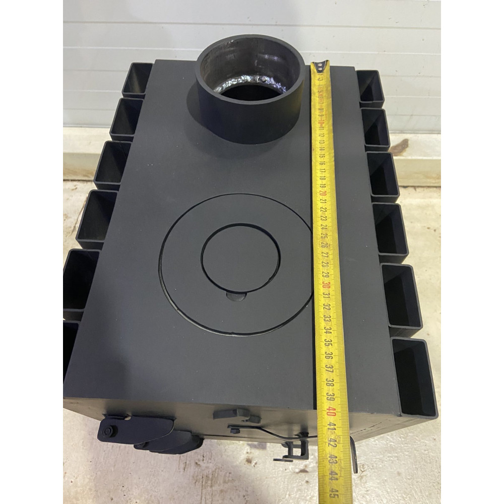 Піч буржука 4 мм з радіаторами опалювально-варильна